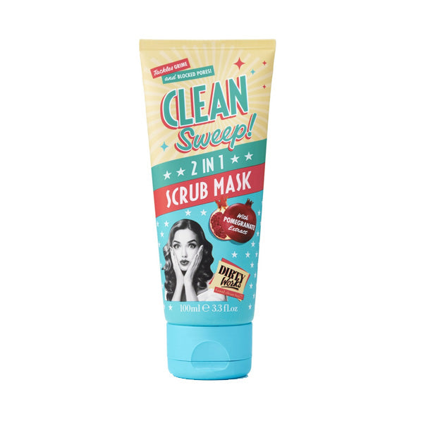 Dirty Works Clean Sweep 2 in 1 Scrub Mask 100ml