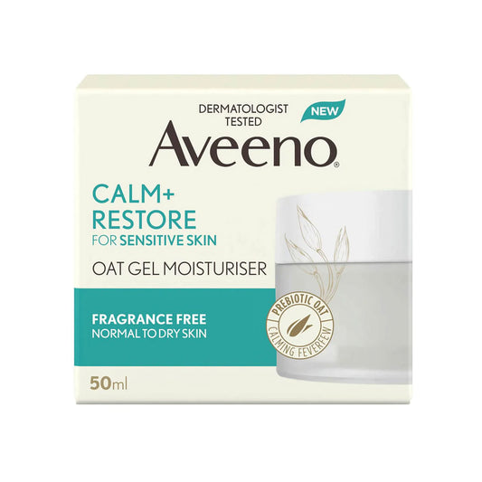 Aveeno Face Calm and Restore Oat Gel Moisturiser 50ml