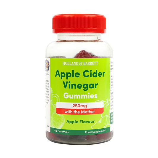 Holland & Barrett Apple Cider Vinegar Gummies 250mg with the Mother Apple Flavour