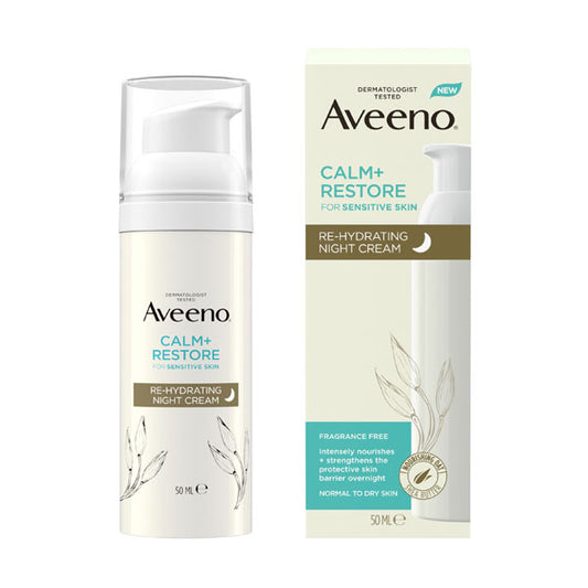 Aveeno Face Calm And Restore Re-Hydrating Night Cream 50ml