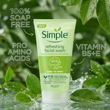 Simple Kind To Skin Refreshing Facial Wash 150ml