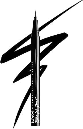 NYX Professional Makeup Epic Ink Waterproof Eyeliner - Vegan Formula - Black - 0.04 oz