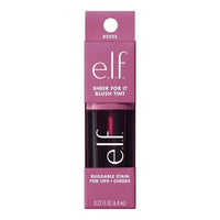 ELF Sheer For It Blush Tint - Buildable Stain For Lips + Cheek Plump up - 0.22 fl oz