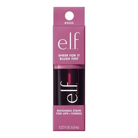 ELF Sheer For It Blush Tint - Buildable Stain For Lips + Cheek Plump up - 0.22 fl oz