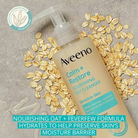 Aveeno Calm + Restore Nourishing OAT Cleanser, For Sensitive Skin 200ml