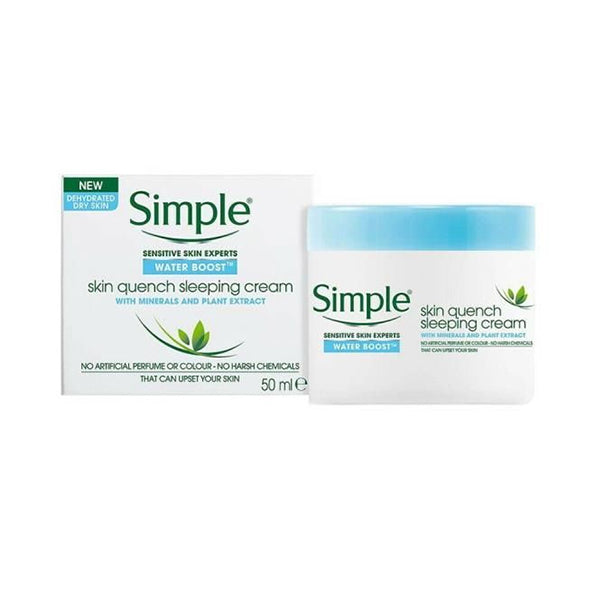 Simple Water Boost Skin Quench Sleeping Cream