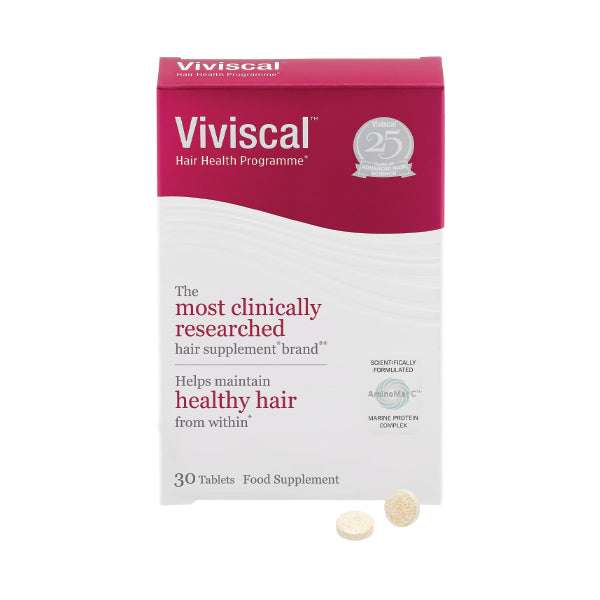 Viviscal Maximum Strength Hair Supplements for Thicker and Fuller Hair Pack of 30 Tablets